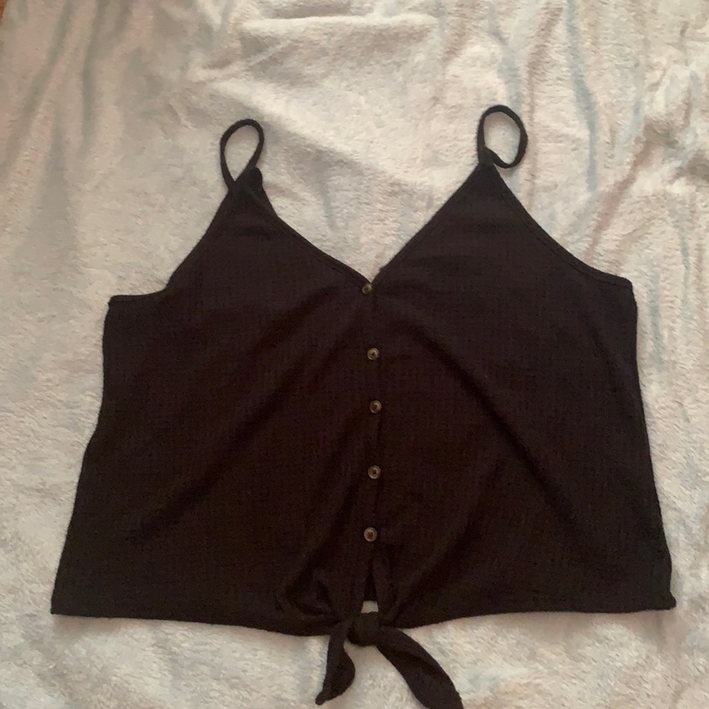 Wild fable black crop top tank